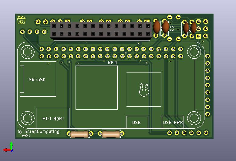 WavetablePi PCB Back